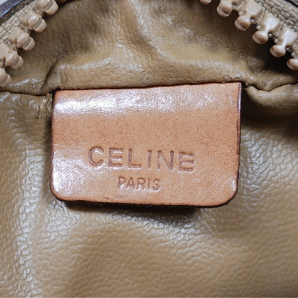 Céline Vintage Macadam Brown Coated Canvas Crossbody – Rare Paris Edition - Picture 14 of 15